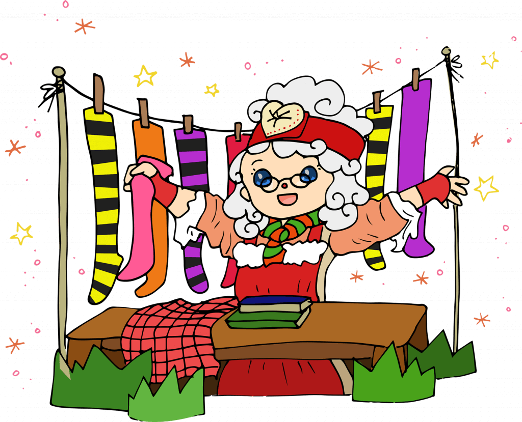 Mrs Christmas Illustration